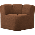 WOOOD Mojo Eetbankje Hoek Met Rugleuning - Bouclé - Roestbruin Melange