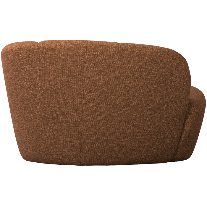 WOOOD Mojo 2-Zits Bankje Rechts - Bouclé - Roestbruin Melange