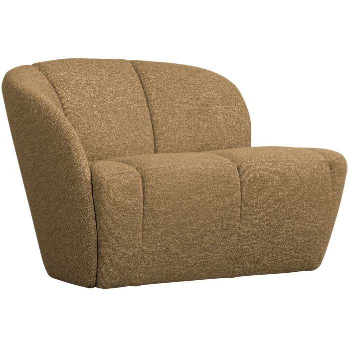 WOOOD Mojo 2-Zits Bankje Links - Bouclé - Geel|Bruin Melange