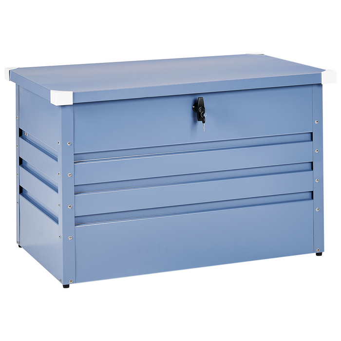 Beliani - CEBROSA - Kussenbox - Blauw - 300 l - Staal