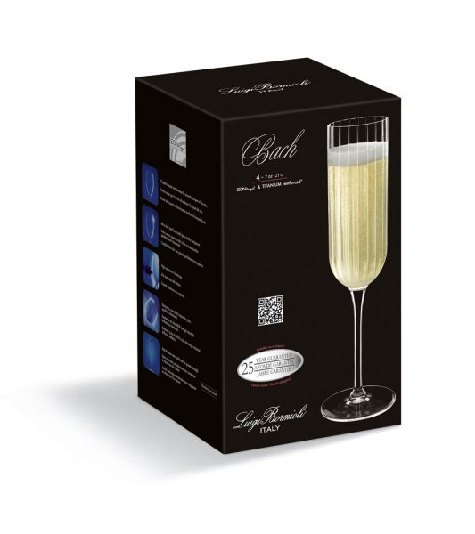 Luigi Bormioli Witte Wijnglazen - Bach - 280 ml - 4 stuks