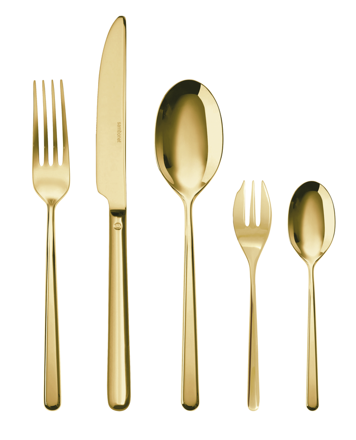Sambonet Bestekset Linear - Goud - 30 delig | 6 personen