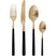 Cosy & Trendy Bestekset Olivia Champagne Black 16 delig | 4 personen