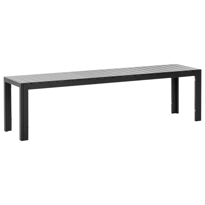 Beliani - NARDO - Tuinset voor 6 - Zwart|Zwart - Kunsthout