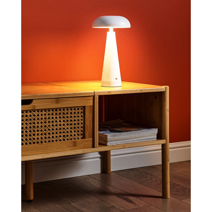 Beliani - BOCONO - Draadloze LED tafellamp - Wit - IJzer