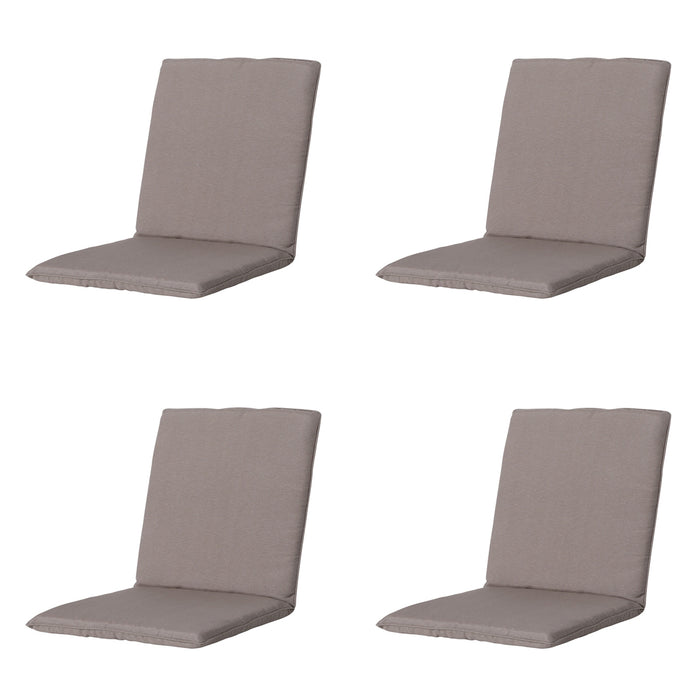 Madison -  Stapelstoelkussen Panama taupe - Ca. 97x49 cm - Set van 4
