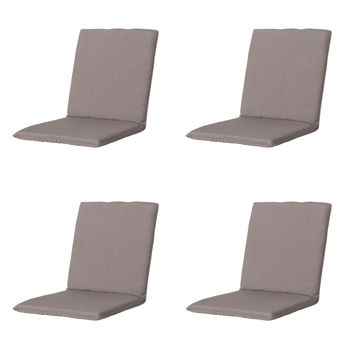 Madison -  Stapelstoelkussen Panama taupe - Ca. 97x49 cm - Set van 4