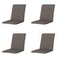 Madison -  Stapelstoelkussen Oxford taupe - Ca. 97x49 cm - Set van 4