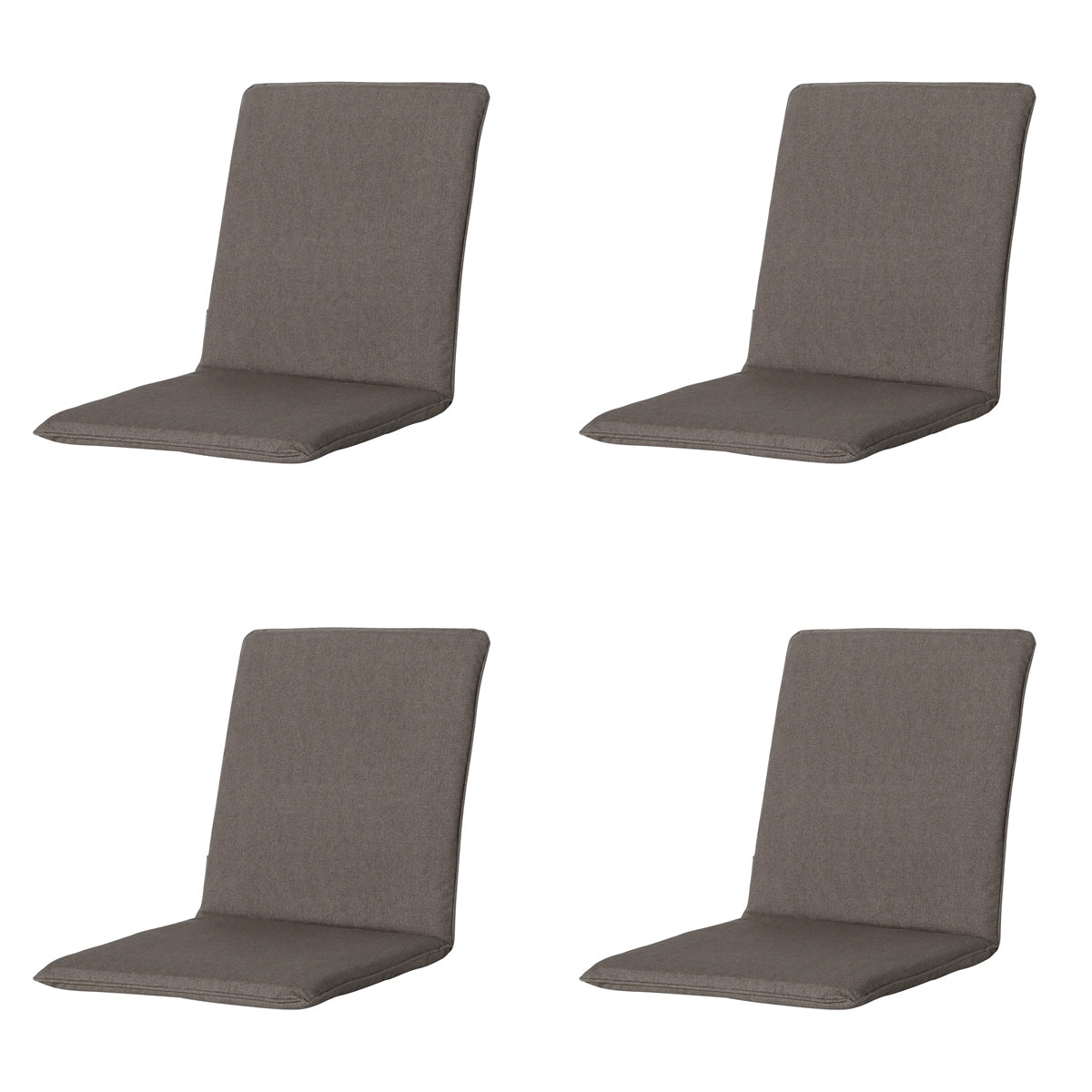 Madison -  Stapelstoelkussen Oxford taupe - Ca. 97x49 cm - Set van 4