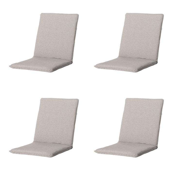 Madison -  Stapelstoelkussen Napels taupe - Ca. 97x49 cm - Set van 4