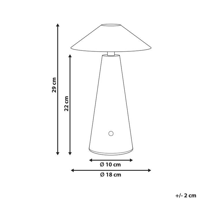 Beliani - APAYAO - Tafellamp - Groen - IJzer