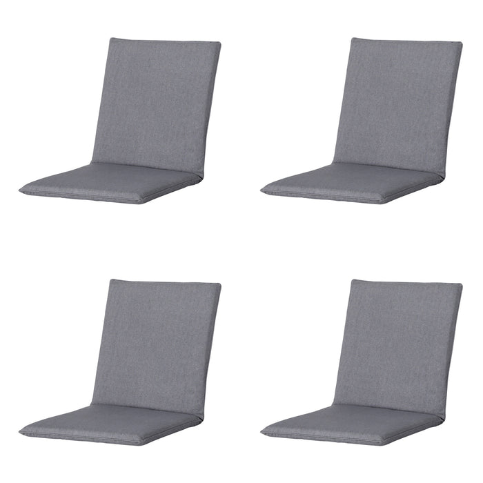 Madison -  Stapelstoelkussen Oxford grey - Ca. 97x49 cm - Set van 4