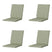 Madison -  Stapelstoelkussen Panama sage - Ca. 97x49 cm - Set van 4