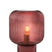 J-line - Lamp Glas Rood - 29x29x42cm