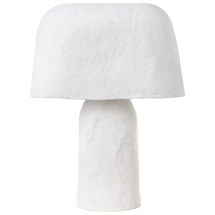 Beliani - CARRASCO - Tafellamp - Wit - Papier-maché