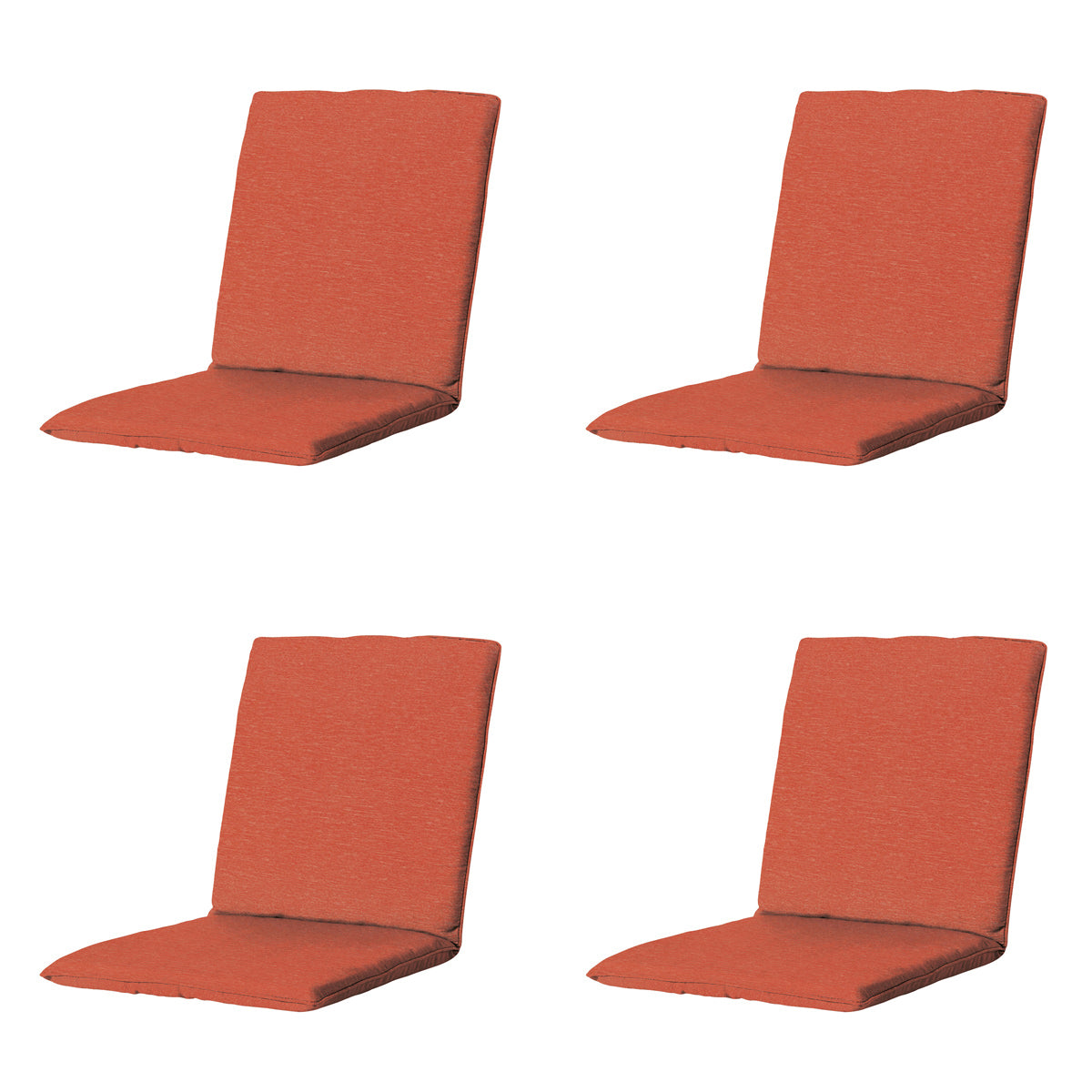 Madison -  Stapelstoelkussen Panama terra - Ca. 97x49 cm - Set van 4