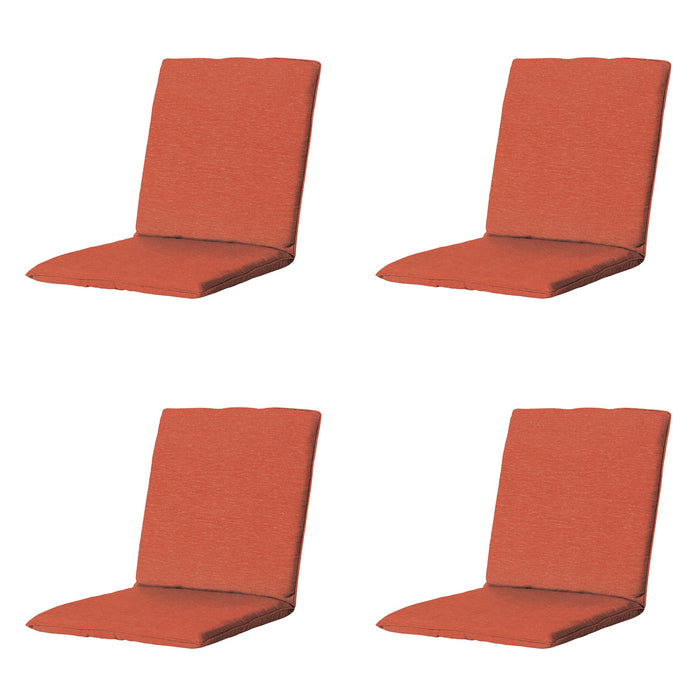 Madison -  Stapelstoelkussen Panama terra - Ca. 97x49 cm - Set van 4