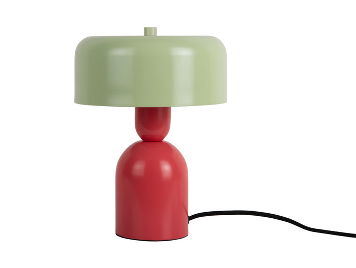 Leitmotiv - Tafellamp Double Funky - Scarlet red & soft green