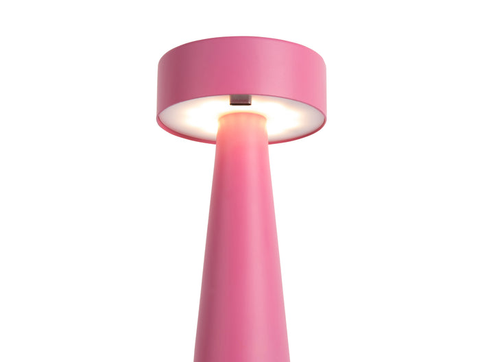 Leitmotiv - Tafellamp Mini LED Ring - Helderroze