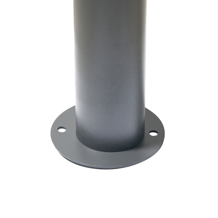 Beliani - VIMINO - Tuinpaviljoen - Donkergrijs - Staal