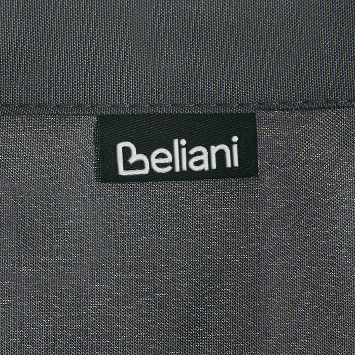 Beliani - VIMINO - Tuinpaviljoen - Donkergrijs - Staal