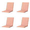 Madison -  Stapelstoelkussen Napels salmone - Ca. 97x49 cm - Set van 4