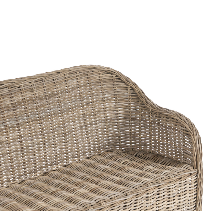 Beliani - SUSUA - Tuinbank - Gebroken wit - 150 cm - Rotan