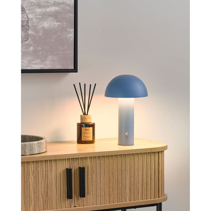 Beliani - BOJO - Tafellamp - Blauw - IJzer