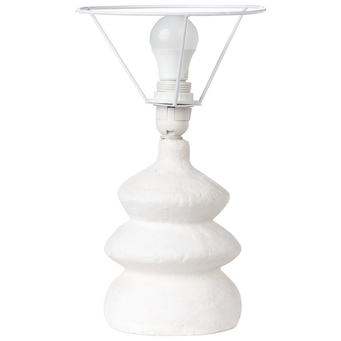 Beliani - ARAPEY - Tafellamp - Wit - Papier-maché