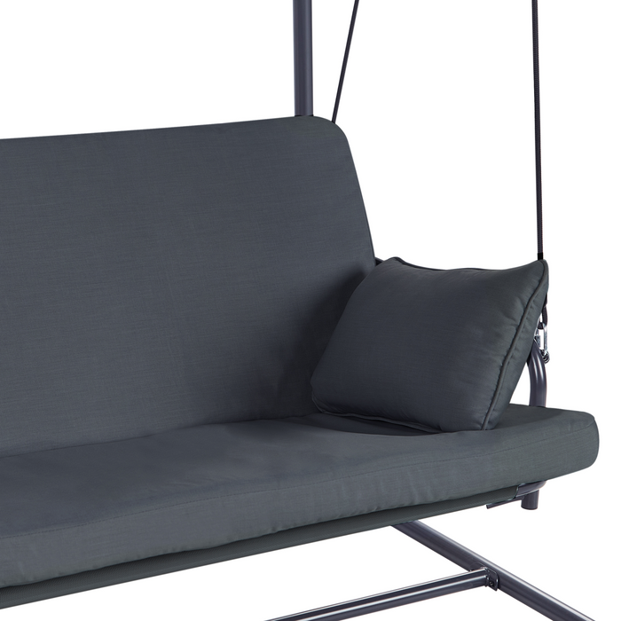Beliani - MARSCIANO - Schommelbank - Donkergrijs - Staal