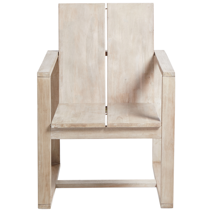 Beliani - AZZANELLO - Tuinstoel set van 6 - Gebroken wit - Acaciahout