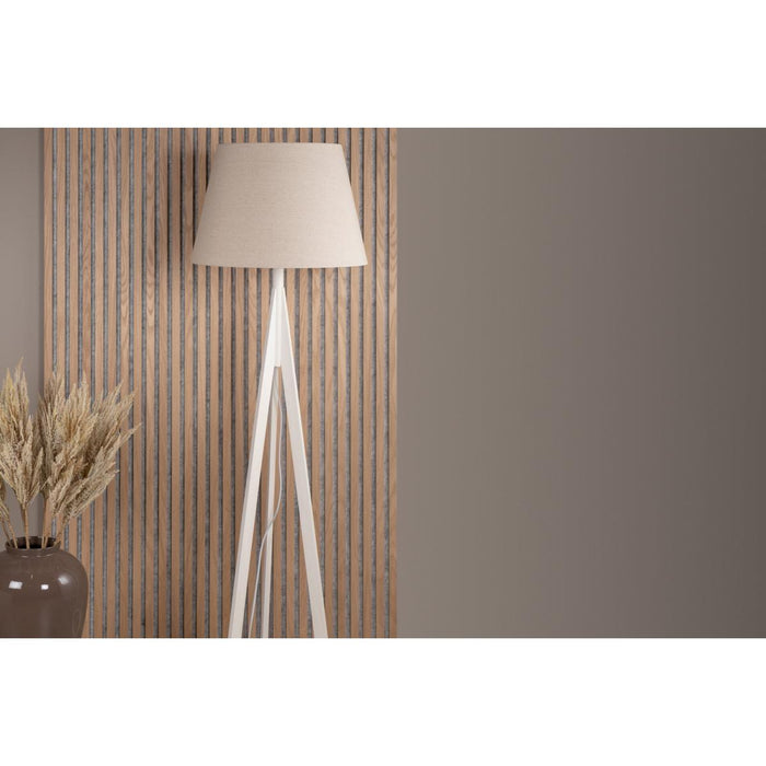 Svea - Nala vloerlamp - 160 cm - linnen - wit