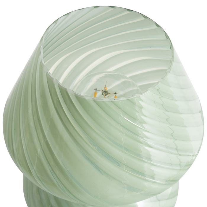 Beliani - LOBO - Tafellamp - Groen - Glas