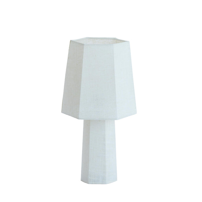 Light & Living Tafellamp Musabo - Linnen - Ø25cm