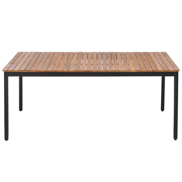 Beliani - VALLESE - Tuintafel - Lichthout - 180 x 90 cm - Acaciahout