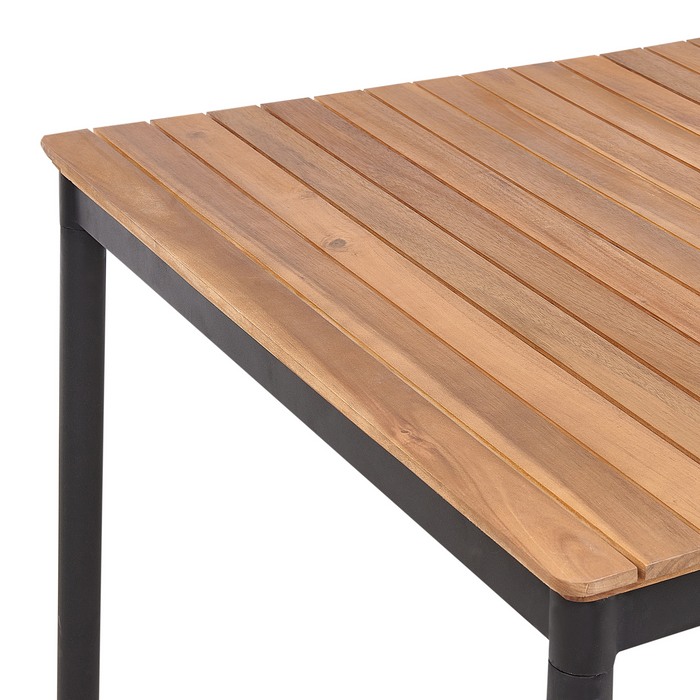 Beliani - VALLESE - Tuintafel - Lichthout - 180 x 90 cm - Acaciahout