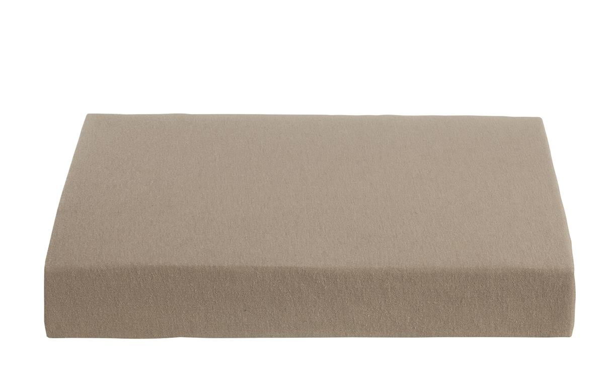 Ambiante Jersey - Hoeslaken - 200x200|210 - Taupe