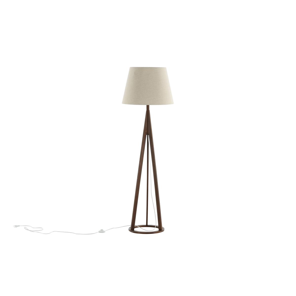 Svea - Nala vloerlamp - 160 cm - linnen - espresso