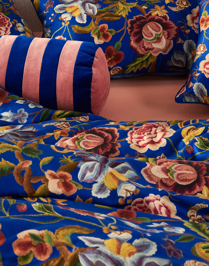 Essenza Roselina Dekbedovertrek 140 x 200|220 cm - Ultra Marine Blue