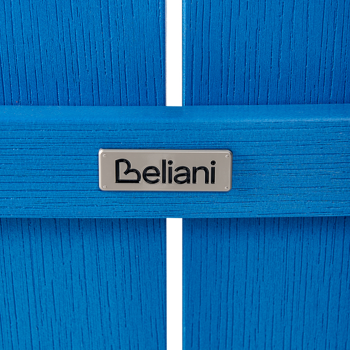 Beliani - ADIRONDACK - Tuin barkruk - Blauw - Kunsthout