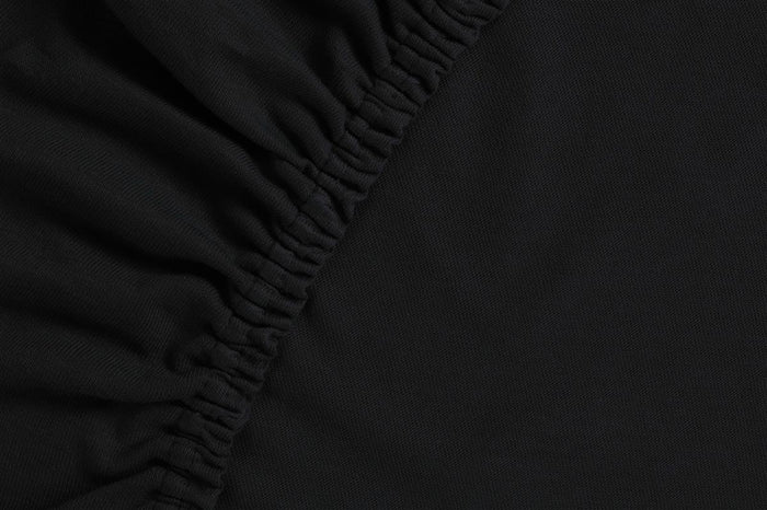 Ambiante Jersey - Hoeslaken - 180x200|210 - Zwart