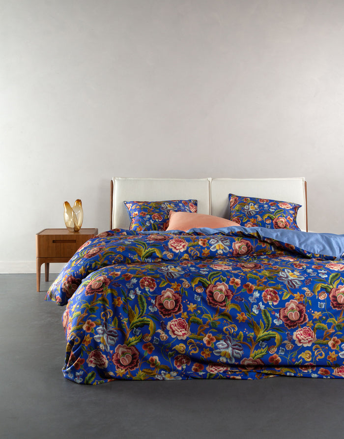Essenza Roselina Dekbedovertrek 200 x 200|220 cm - Ultra Marine Blue