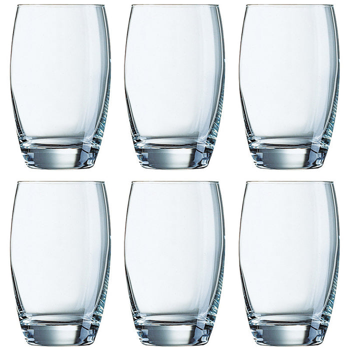 Arcoroc Drinkglazen Salto - 6 stuks - transparant - glas - 350 ml
