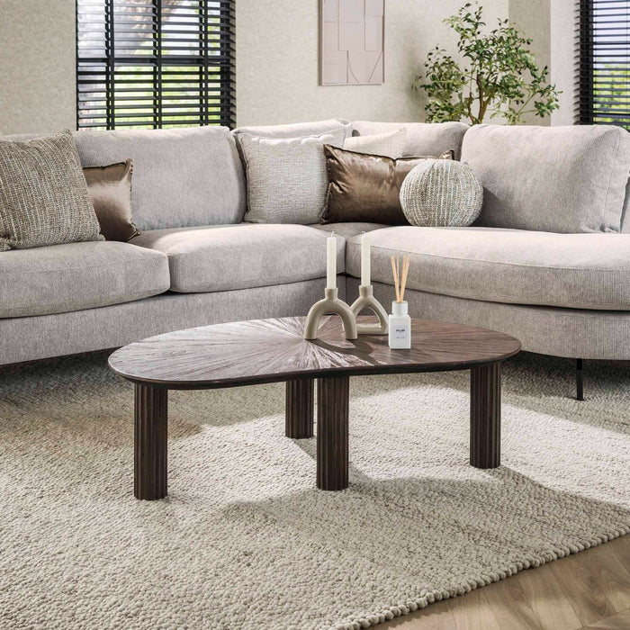 Giga Meubel - Salontafel - 110cm - Organisch - Teakhout - Maya