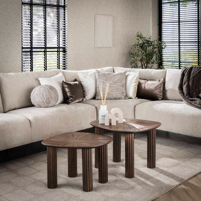 Giga Meubel - Salontafel - Vierhoekig - Set Van 2 - Teakhout - Maya