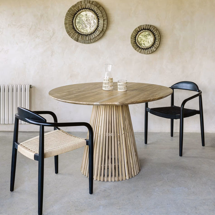 Kave Home Nina Dinerstoel - Zwart / Zwart