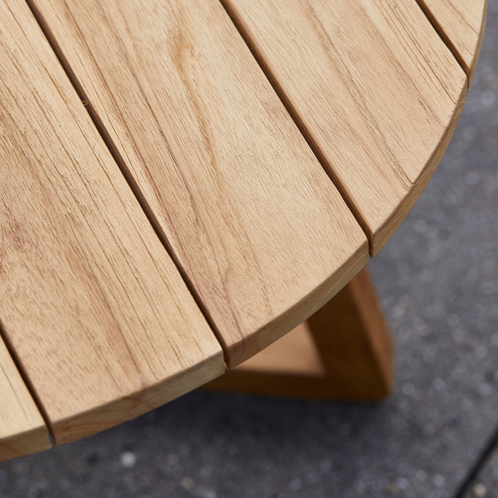 Riviera Maison Bijzettafel buiten  - Lovina Dia 80 - Bruin