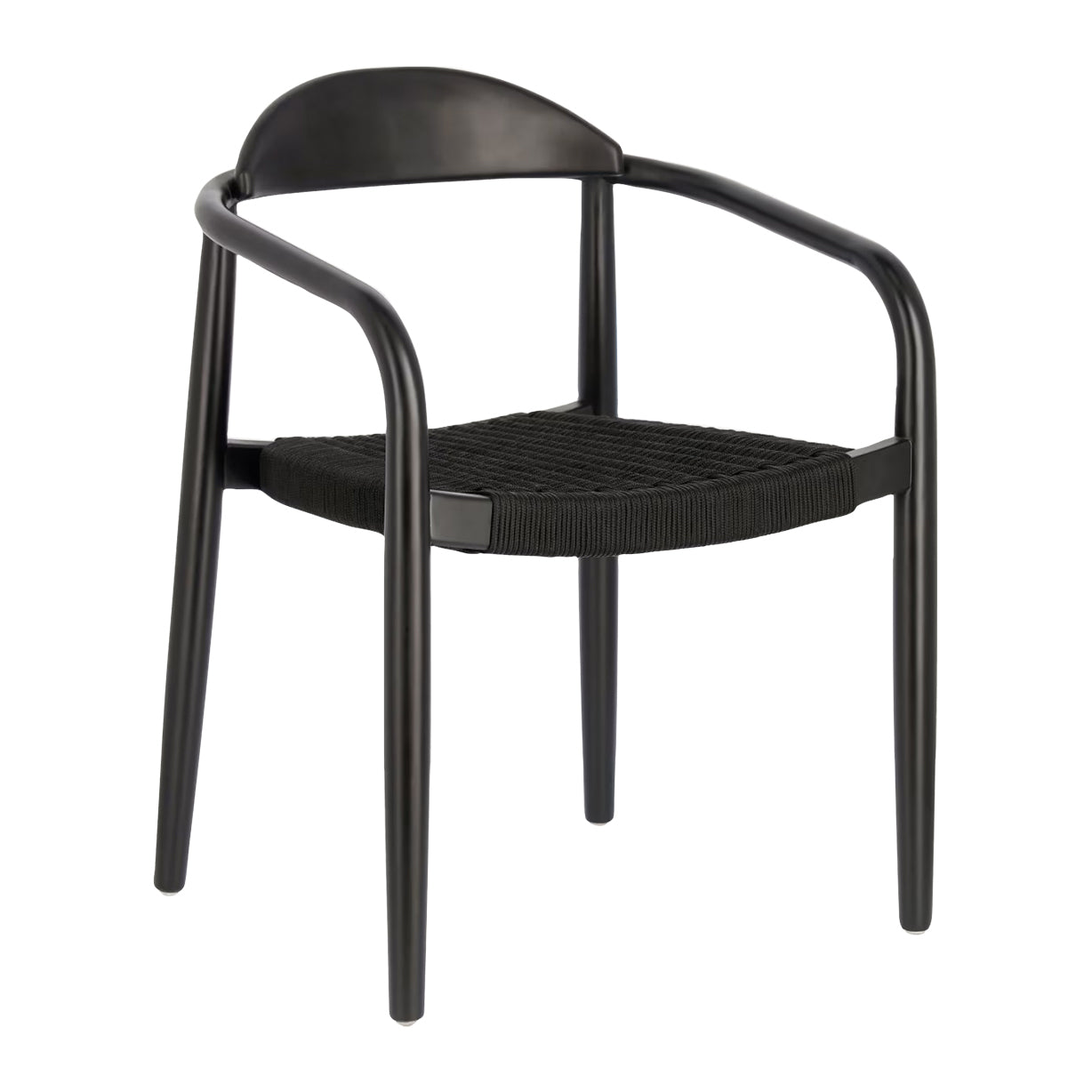 Kave Home Nina Dinerstoel - Zwart / Zwart