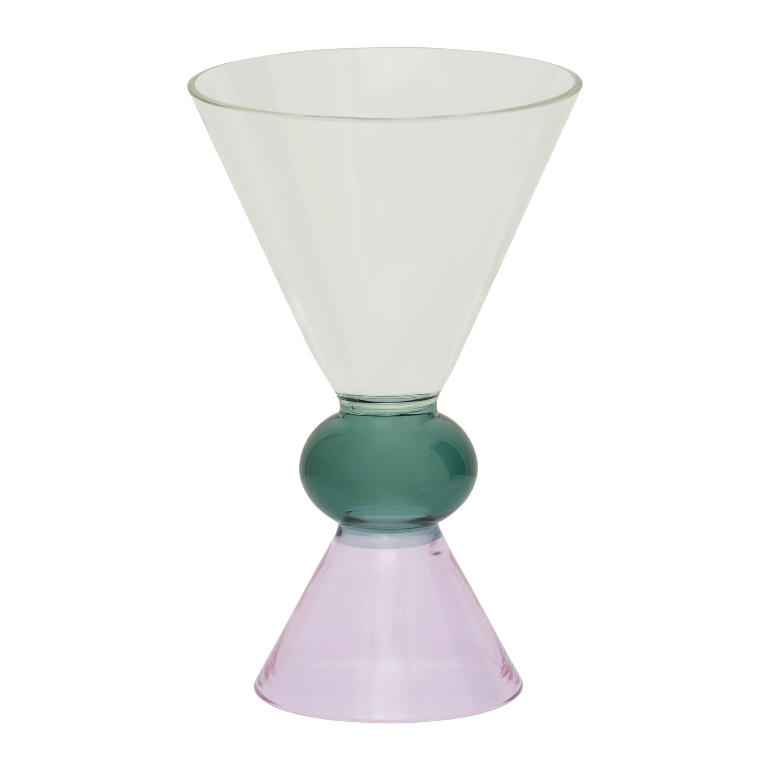 Urban Nature Culture Wijnglas Ayo - Transparant/Roze - 2st.