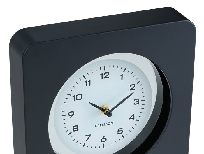 Karlsson Wandklok New Vintage - Mat zwart - 4.4x22x22cm